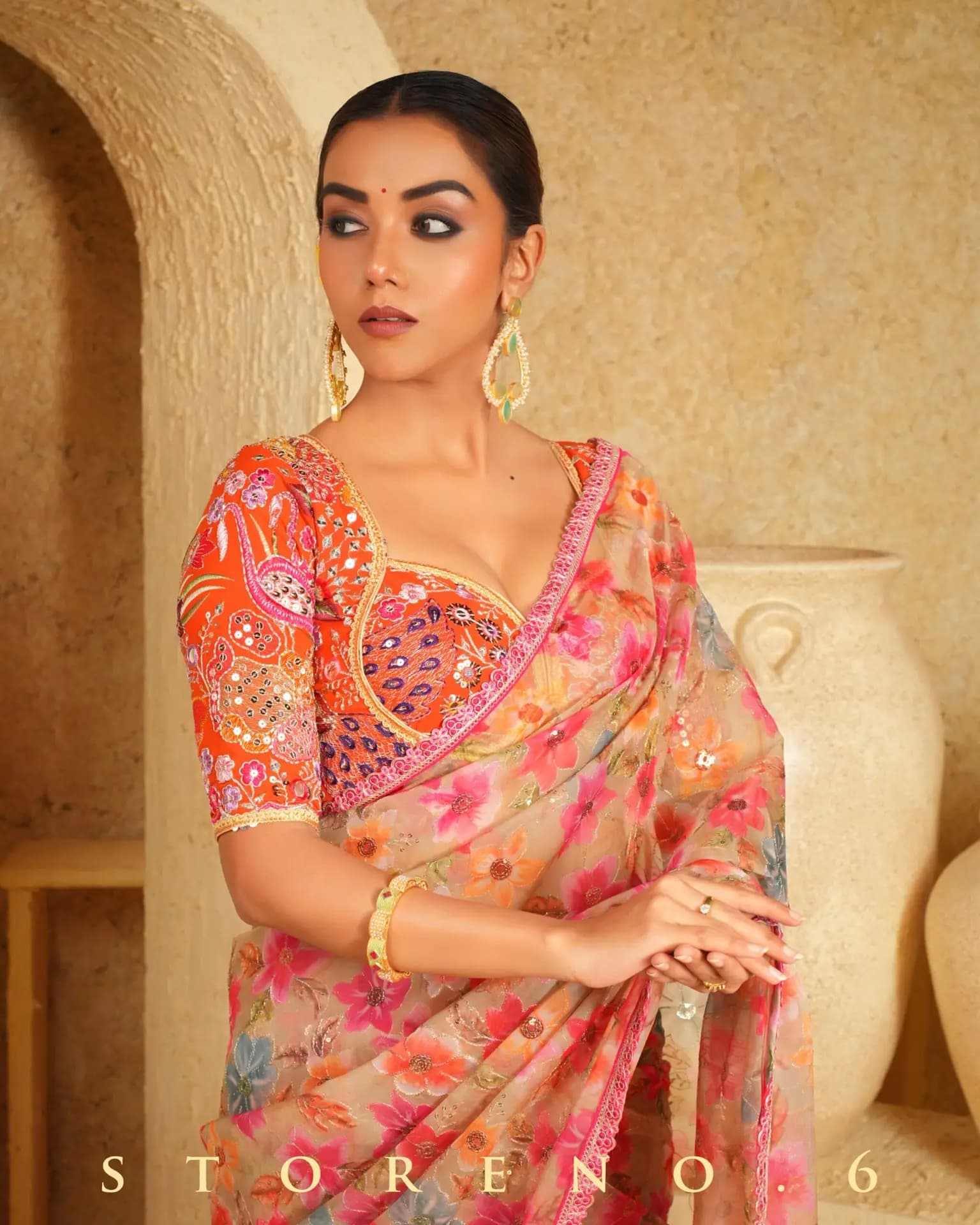 SPIRIT SEAFOAM SAREE