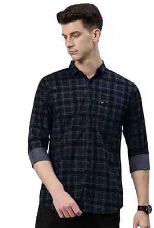 Dark Checkered Full Sleeve Casual Shirt