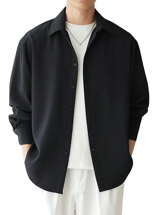 Black Solid Slim Fit Formal Shirt