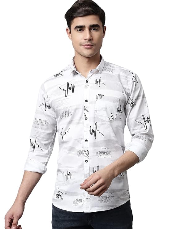Light Green Solid Slim Fit Casual Shirt