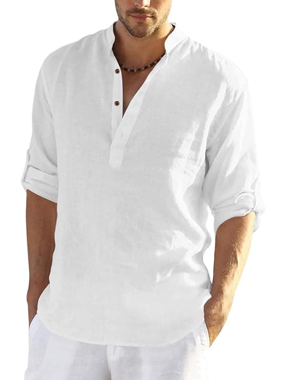White Plain Slim Fit Casual Shirt