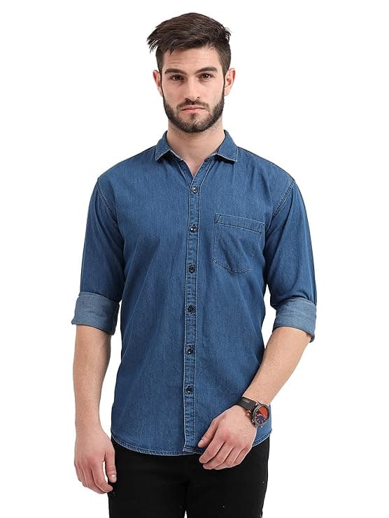 Blue Denim Casual Shirt