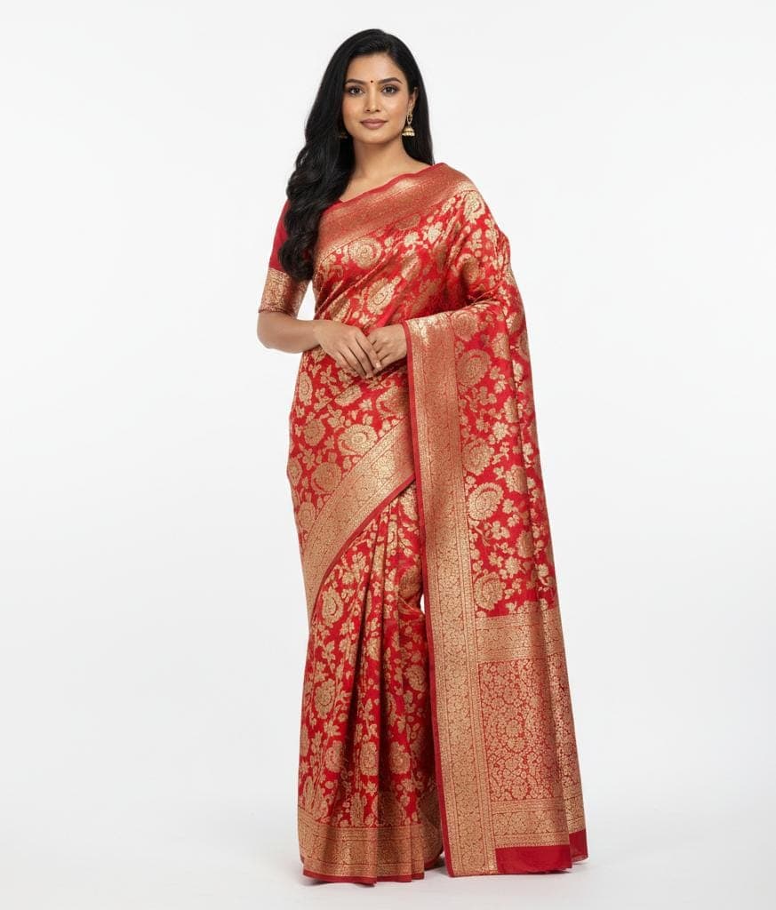 Rani Banarasi Silk Saree