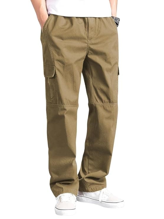 Brown Cargo Utility Trousers