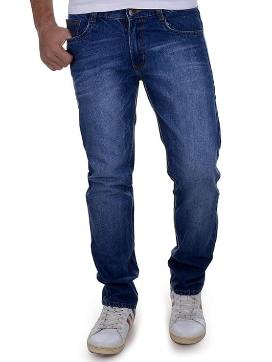 Blue Regular Fit Denim Jeans