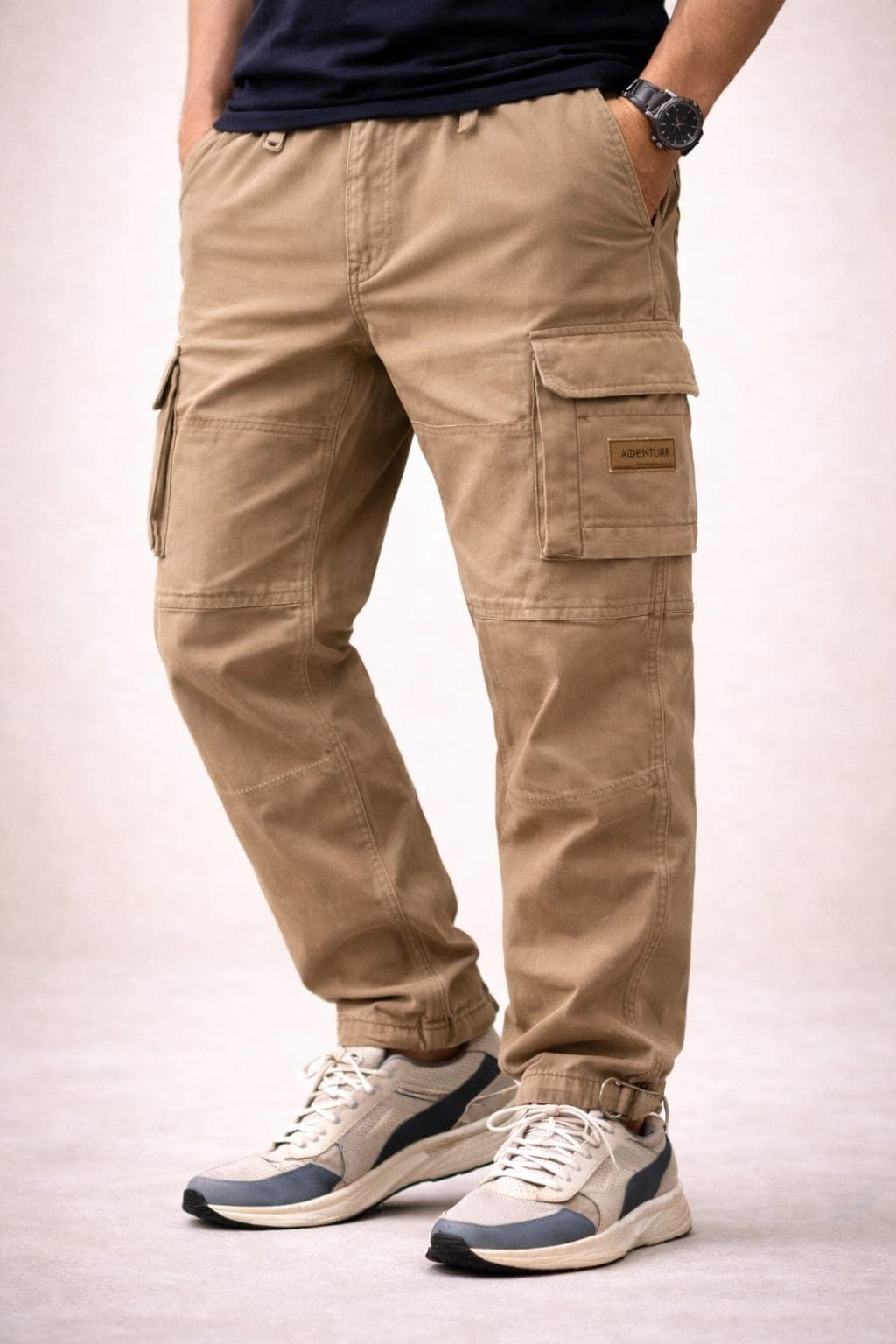 Beige Adventure Cargo Pants